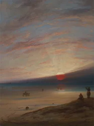 Sunset on the Beach at Sark